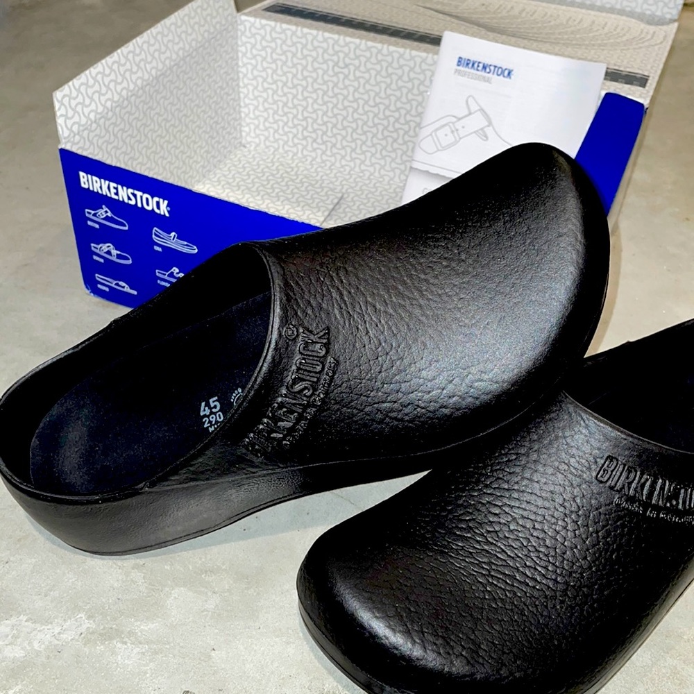 Birkenstock Birki Mens Clogs, Black